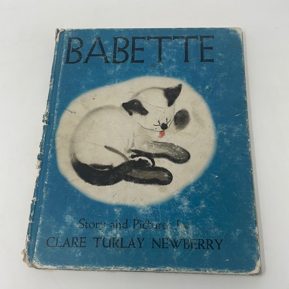 Antique 1937 hardcover Babette by Clare Turlay Newberry